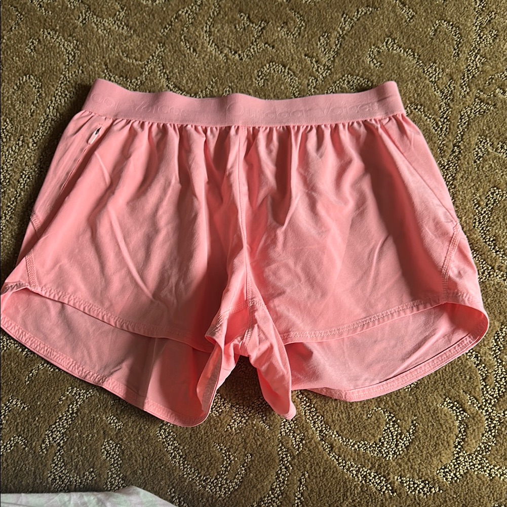 Outdoor Voices Pink Athletic Shorts Elastic Waist